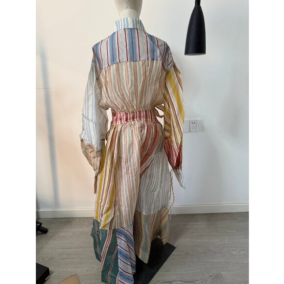 Zimmermann Rebellion Striped Midi Dress - Picture 4 of 11